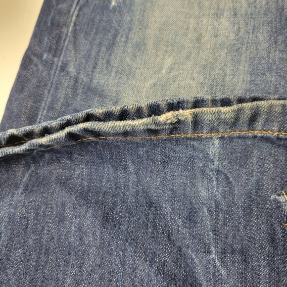 bruno banani Men's 33 x 32 Relaxed Fit Distressed Mid Rise Straight Leg Jeans - Picture 2 of 16